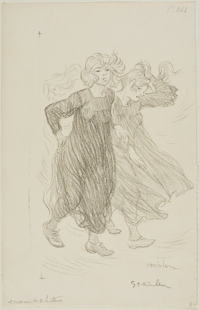 Coup de vent - Théophile Alexandre Pierre Steinlen
