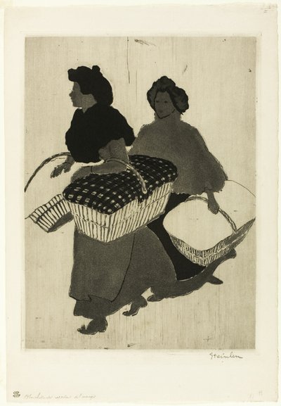 Les blanchisseuses reprennent leur travail - Théophile Alexandre Pierre Steinlen