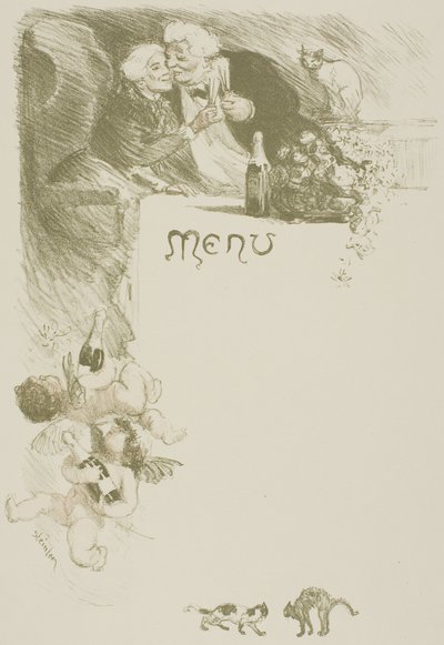 Menu Henriot - Théophile Alexandre Pierre Steinlen