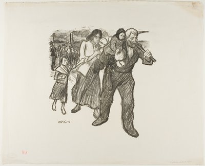 Indignation dans le Pas-de-Calais - Théophile Alexandre Pierre Steinlen