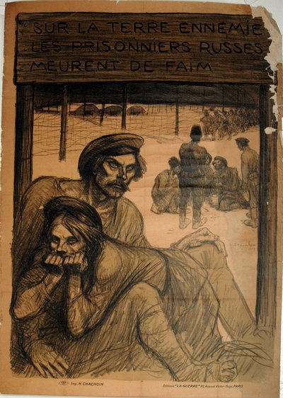 LE SOL ENNEMI - LES PRISONNIERS RUSSES - MEURENT DE FAIM - Théophile Alexandre Pierre Steinlen