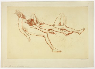 Deux modèles nus - Théophile Alexandre Pierre Steinlen