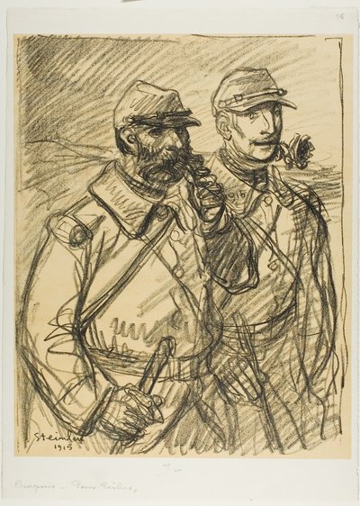 Deux soldats - Théophile Alexandre Pierre Steinlen