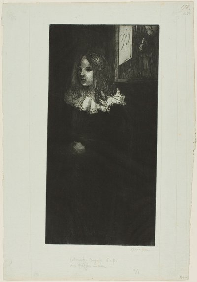Jeune fille au col blanc - Théophile Alexandre Pierre Steinlen