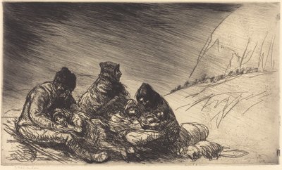 Exode, 1916 - Théophile Alexandre Steinlen