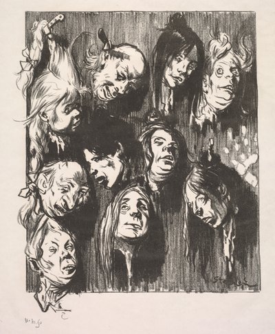 Dix assassinats pour un sou, 1897 - Théophile Alexandre Steinlen
