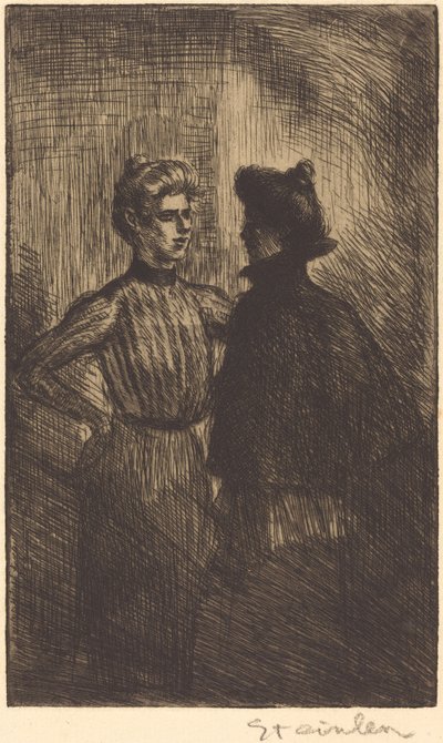 La rencontre, 1902 - Théophile Alexandre Steinlen