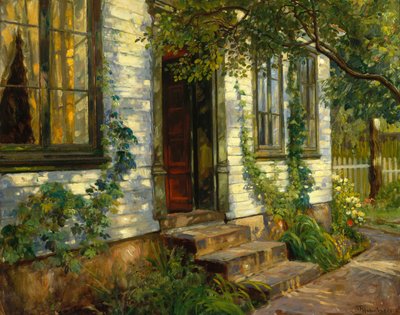 Soleil sur le mur de la vieille maison, Fredriksvern - Thorolf Holmboe