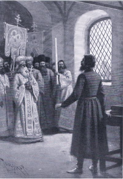 Boris Godounov en retraite au monastère supplié d