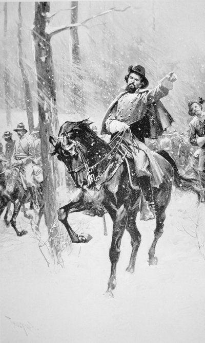 Portrait du général Nathan Bedford Forrest - Thure de Thulstrup