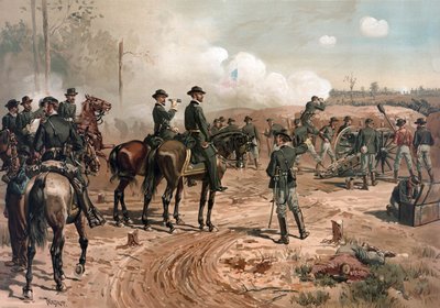 Guerre civile américaine : le général Sherman pendant le siège d