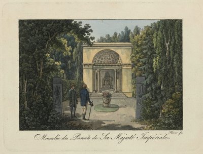 Monument aux parents dans le parc de Pavlovsk, années 1810 - Thurner