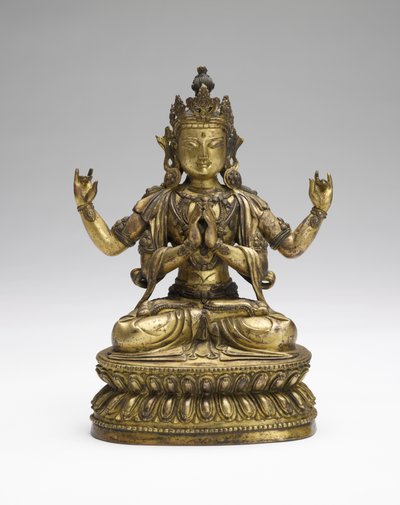 Sukhavati Avalokiteshvara, fin XVIIe-début XVIIIe siècles - Tibetan School