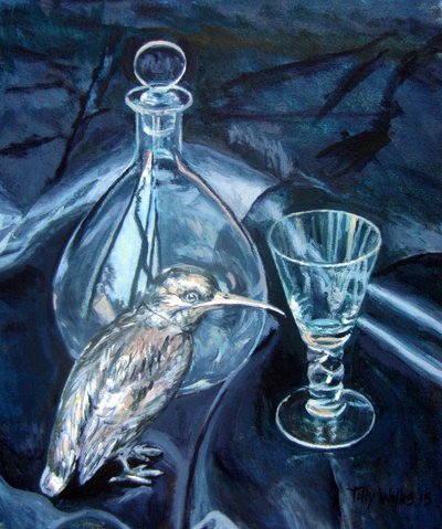 Nature morte avec martin-pêcheur argenté - Tilly Willis