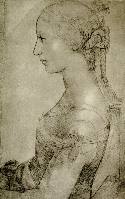 Profil de fille - Timoteo Viti