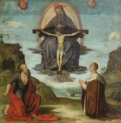 La Trinité avec Saint Jérôme et le Bienheureux Colombini, c.1520 - Timoteo Viti