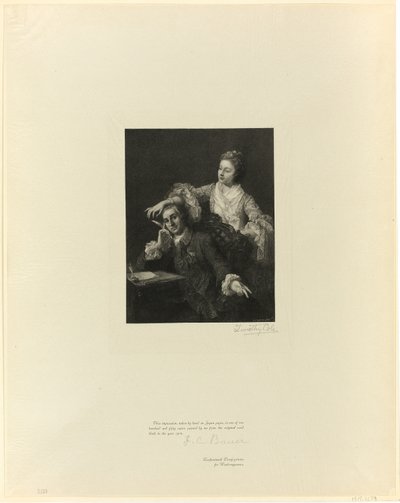 Garrick et sa femme, des Maîtres anglais anciens - Timothy Cole