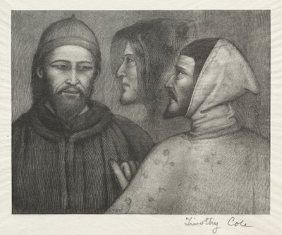 Maîtres italiens anciens : Trois têtes, 1885 - Timothy Cole