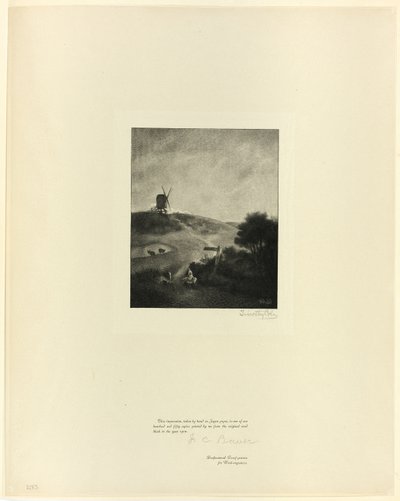 Le Moulin à vent, des Maîtres anglais anciens - Timothy Cole
