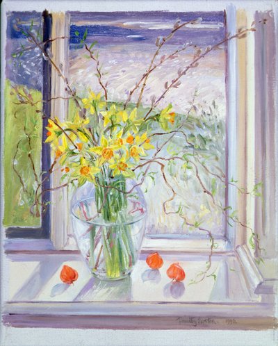 Branches de saule avec narcisse - Timothy Easton