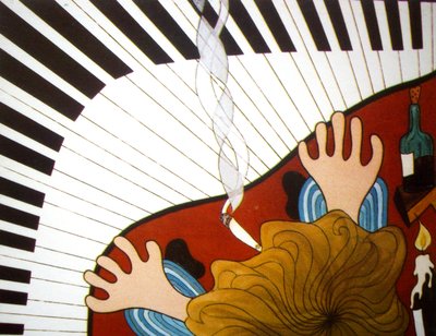 Homme au piano - Timothy Nathan Joel