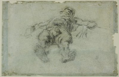 Nu masculin couché, raccourci - Tintoretto