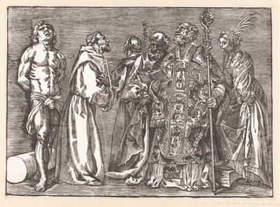 Six saints debout - Titiaan