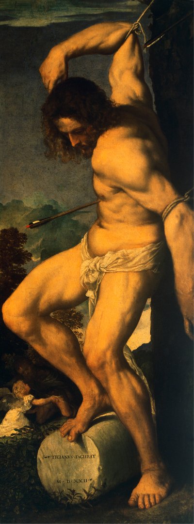 Saint Sébastien (détail) - Titian (c.1488 1576)