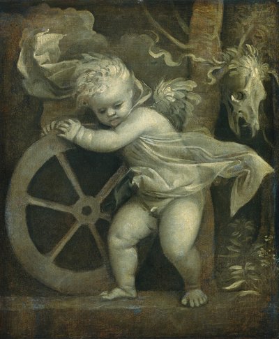 Cupidon avec la roue du temps, vers 1515-1520 - Titian