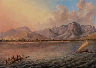 Mathwalta, Venua Levu Vitisa, Fidji, vers 1840 (huile sur toile) - Titian Ramsey Peale
