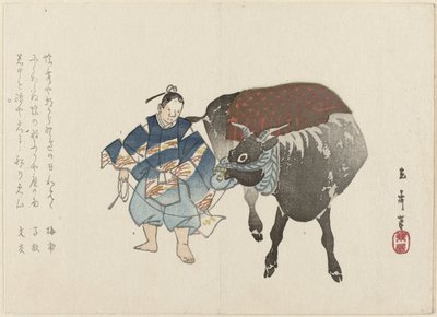 Jeune homme avec bœuf - Tôkyo