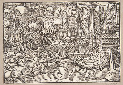 Gaius Duillius triomphe dans une bataille navale contre les Carthaginois - Tobias Stimmer