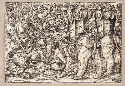 La bataille entre les Romains et les Tarentins - Tobias Stimmer