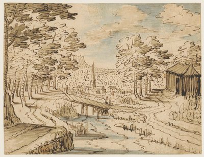 Paysage avec un pont - Tobias Verhaecht (circle of)