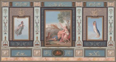 Décorations murales élaborées avec Vénus et Adonis - Tommaso Bigatti