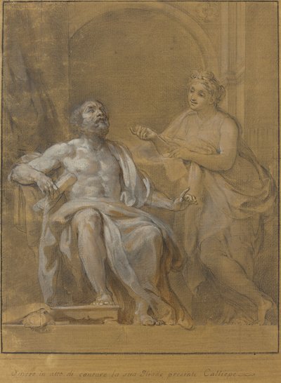 Homère et Calliope - Tommaso Conca