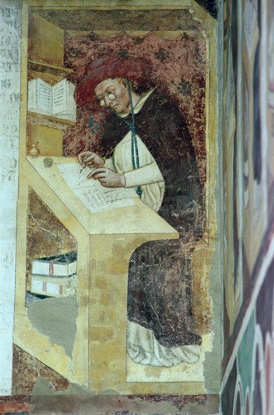 Hugues de Provence à son bureau, du cycle des "Quarante membres illustres de l