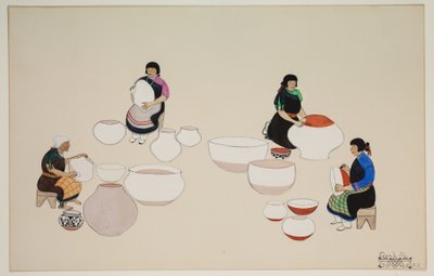Les vases séchés à l