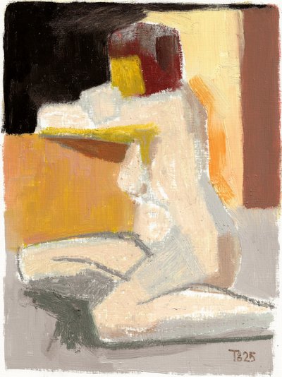 Nu assis (abstrait) - Tore Bahnson