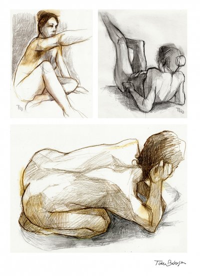 Figures nues en contemplation - Tore Bahnson