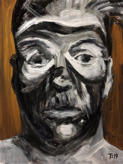Visage peint de manière intense - Tore Bahnson