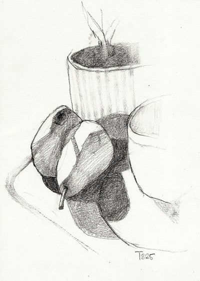 Esquisse de nature morte aux poires - Tore Bahnson