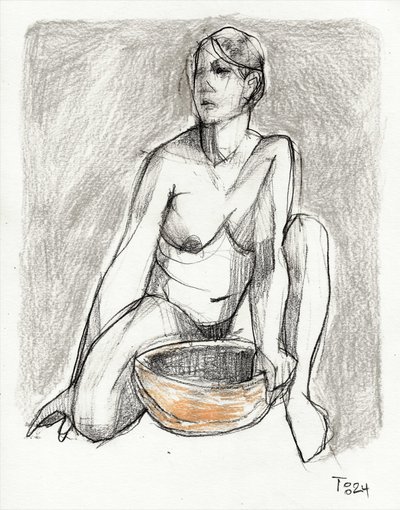 Dessin de nu dans le calme - Tore Bahnson