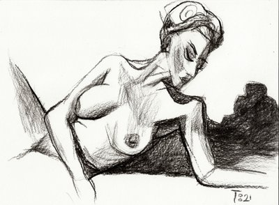 Esquisse de nu sensuel - Tore Bahnson