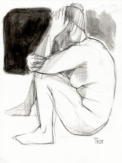 Une femme plongée dans ses pensées - Tore Bahnson