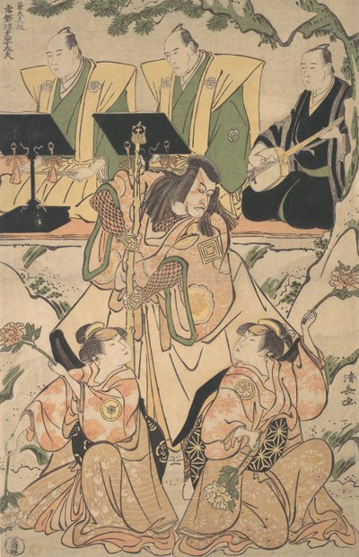 Acteurs dans une combinaison de jeu et de danse Shosa, vers 1790 - Torii Kiyonaga