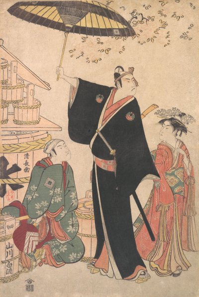 Ichikawa Yaozo III dans le rôle de Sukeroku de la pièce Yukari no Edo-sakura, également connu sous le nom..., 1784 - Torii Kiyonaga