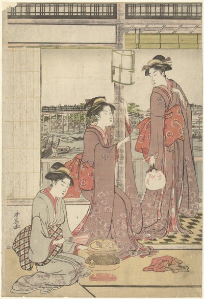 Fête de la lune - Torii Kiyonaga