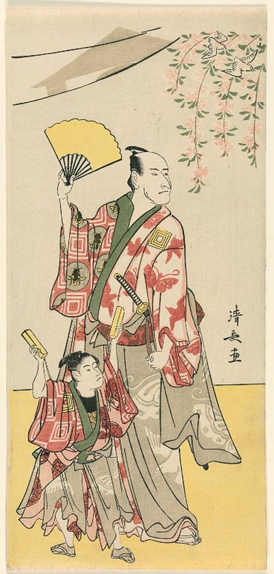 Les acteurs Ichikawa Danjuro V et Ichikawa Ebizo IV, d