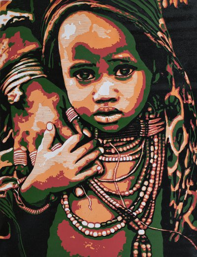 Un enfant africain plein d